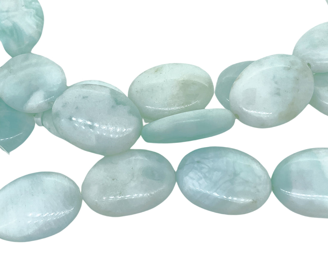 Hemimorphite Oval 30x22mm Beads