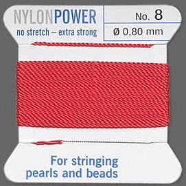 Griffin Nylon Power Cord Red #8