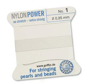 Griffin Nylon Power Cord White 