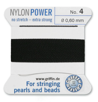 Griffin Nylon Power Cord Black 
