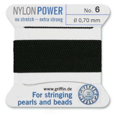 Griffin Nylon Power Cord Black #6