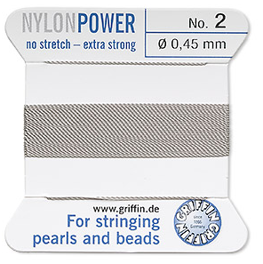 Griffin Nylon Power Cord Grey 
