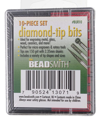 Beadsmith 10-Piece Set Diamond-Tip Bits