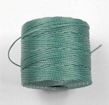 S-Lon Tex 210 Turquoise nylon  bead cord 77 yard