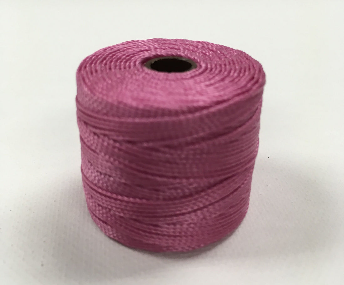 S-lon TEX210 Lt Orchid nylon bead cord 77 yard