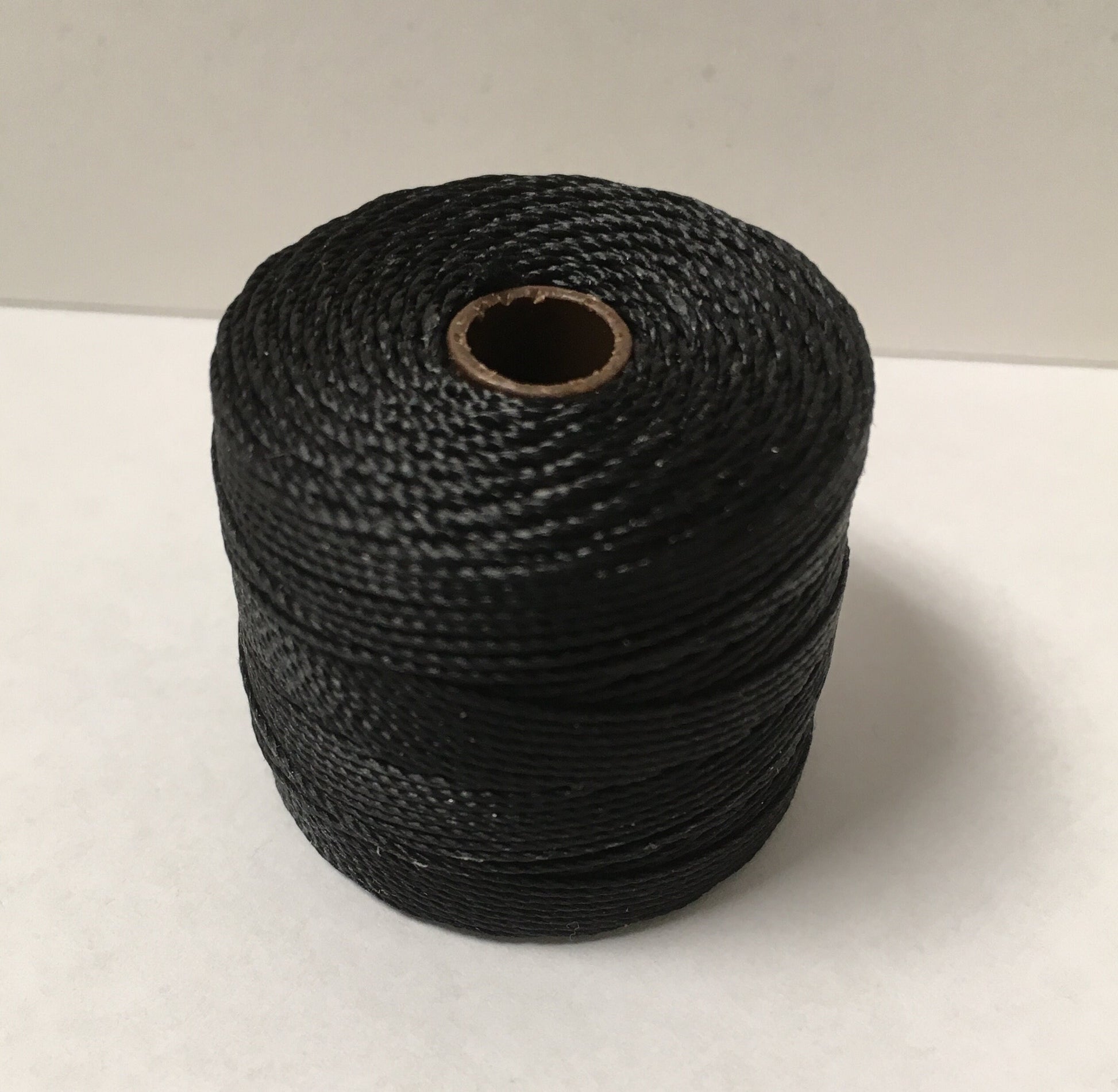 S-lon Tex210 Black nylon bead cord 77 yard