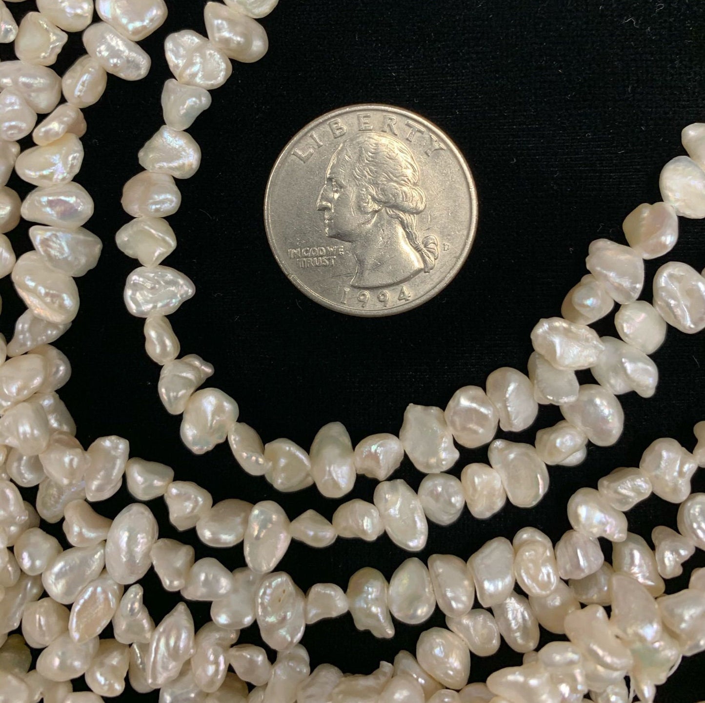 Keishi Freshwater Pearls, approx 6-8mm, 15-1/2-inch strand