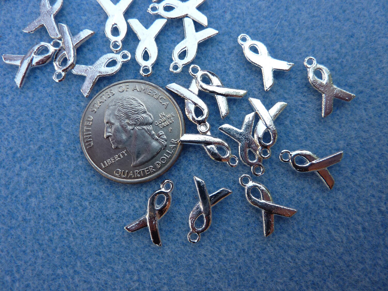 Awareness charm silver 25 pc
