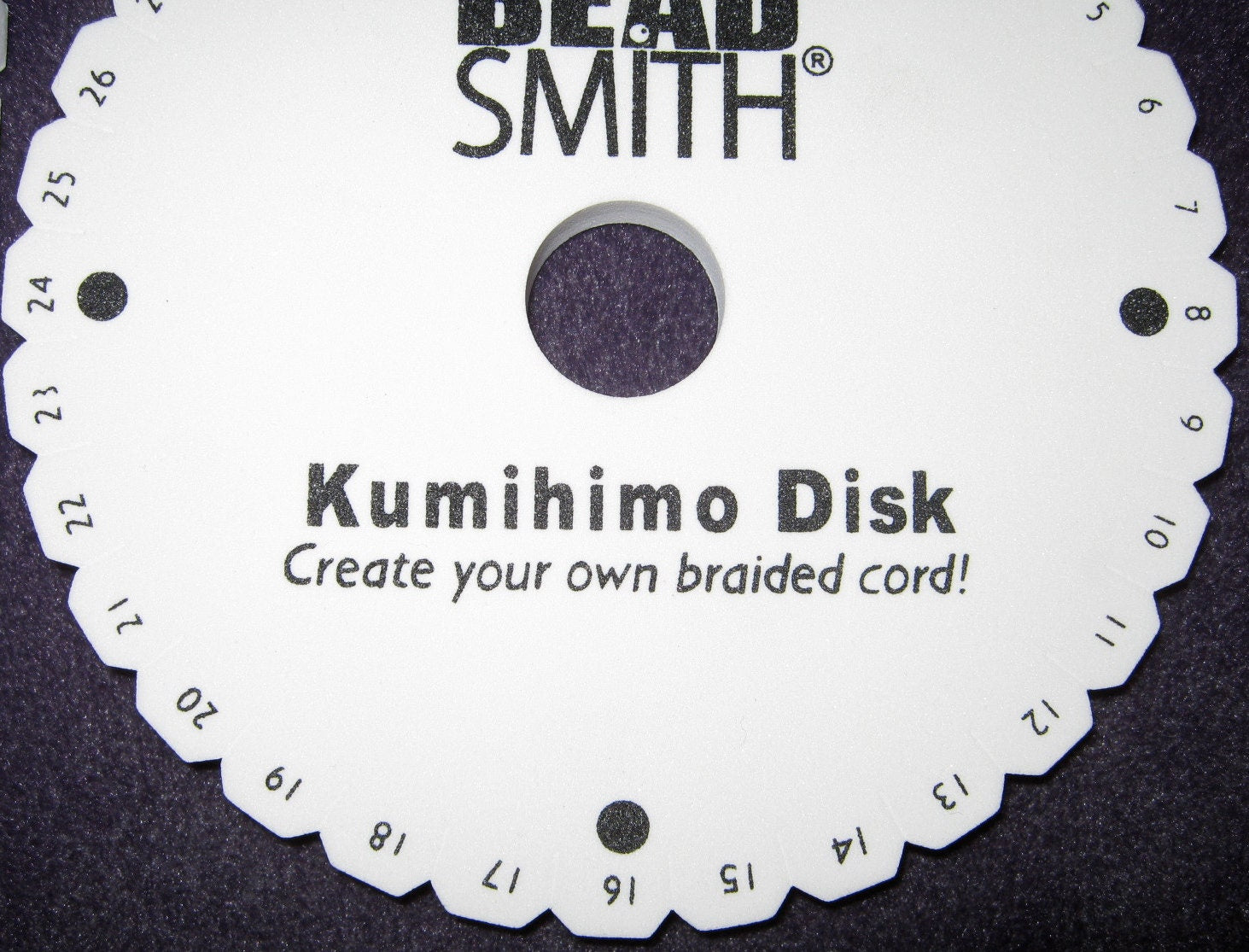 Kumihimo Round 6 inch foam Disk 10 pc Bulk