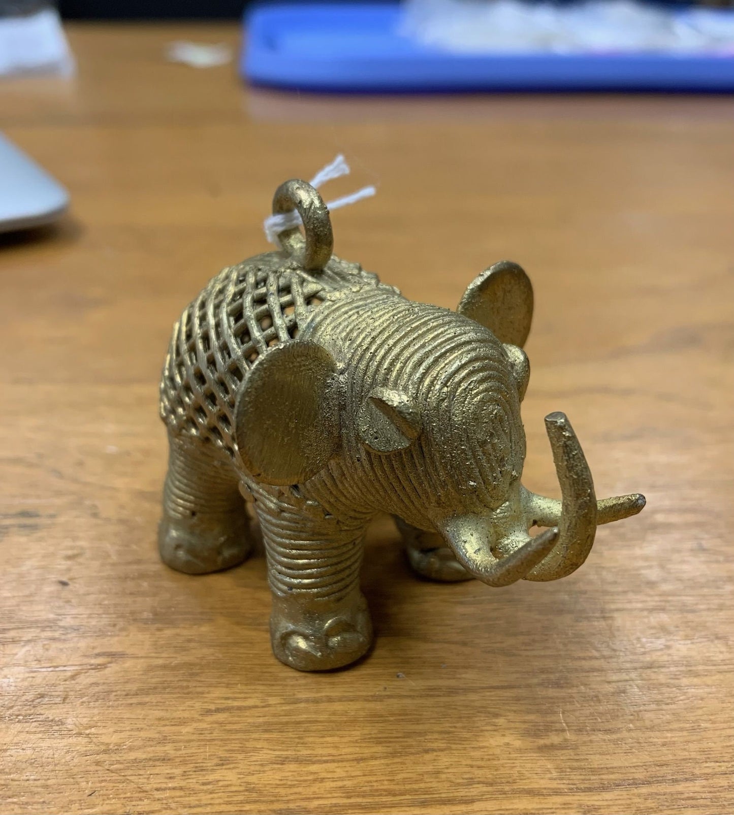 Brass Elephant Pendant, from Ghana
