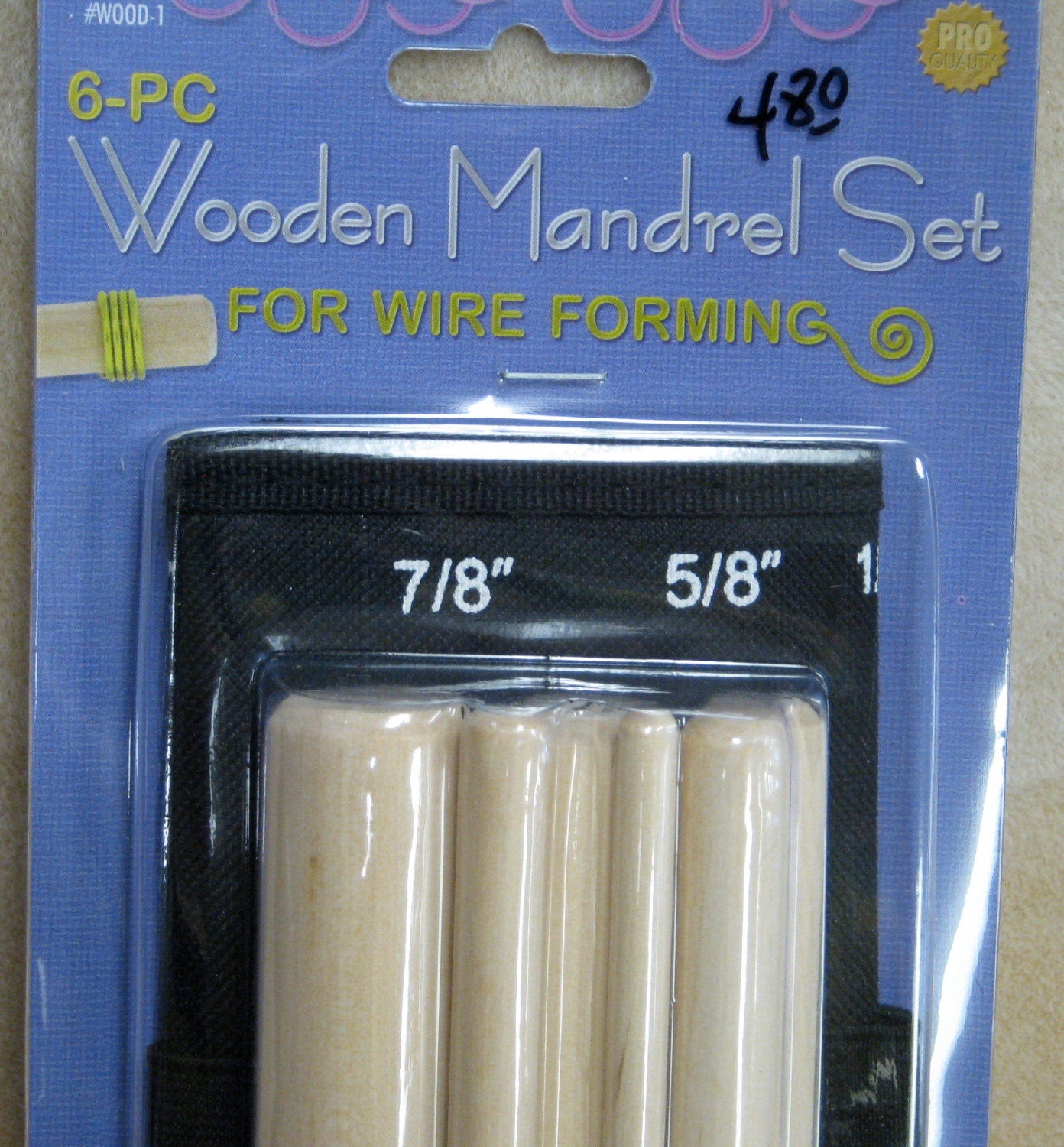 6-piece Wooden Mandrel Sets
