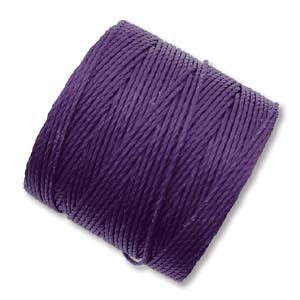 S-Lon Tex 210 Violet nylon bead cord 77 yard
