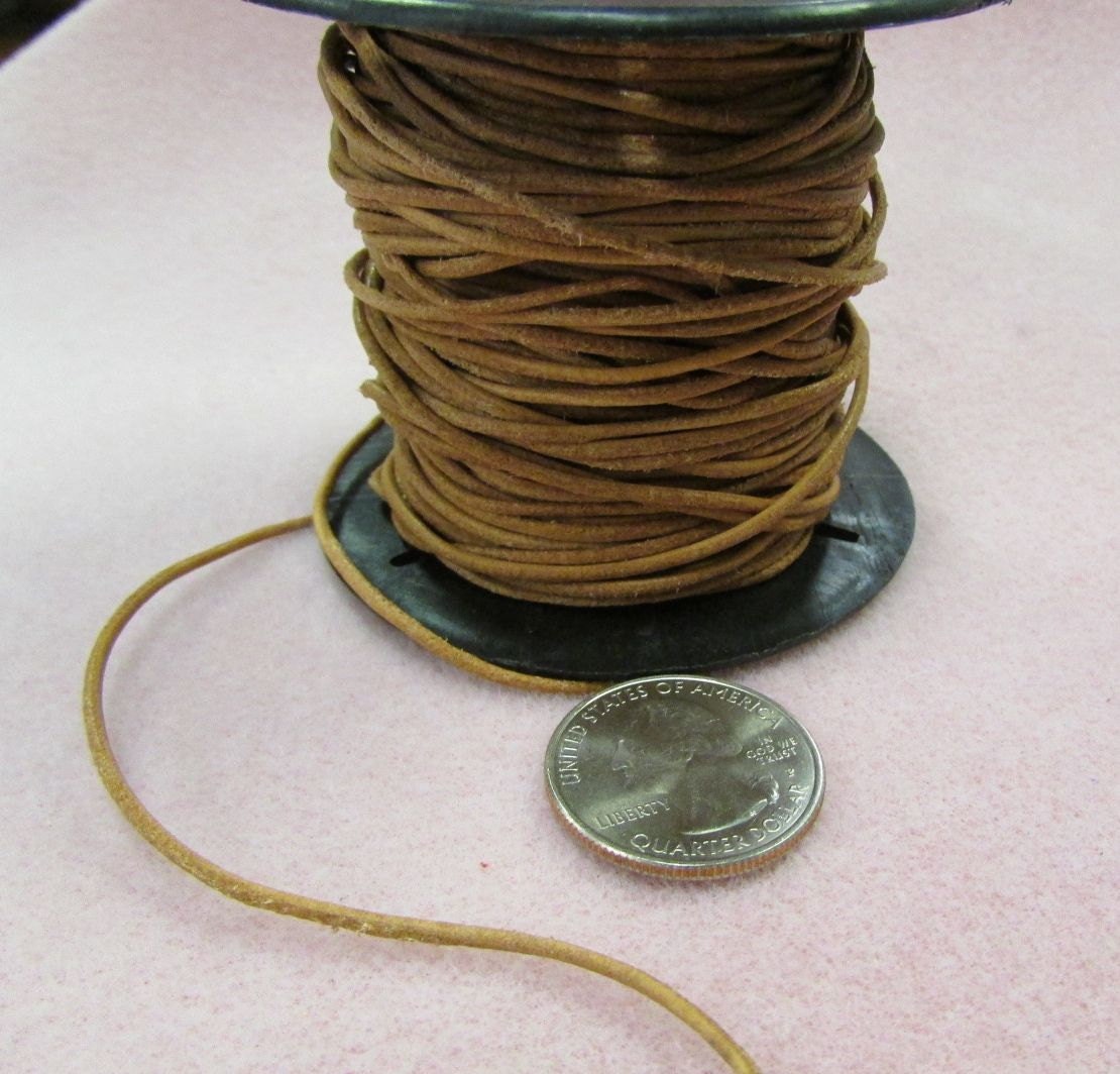 Leather cord 1.5mm round 5-yard package