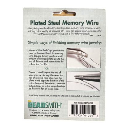 Silver-Plated Memory Wire (2.5&quot; and 1.75&quot; Sizes)