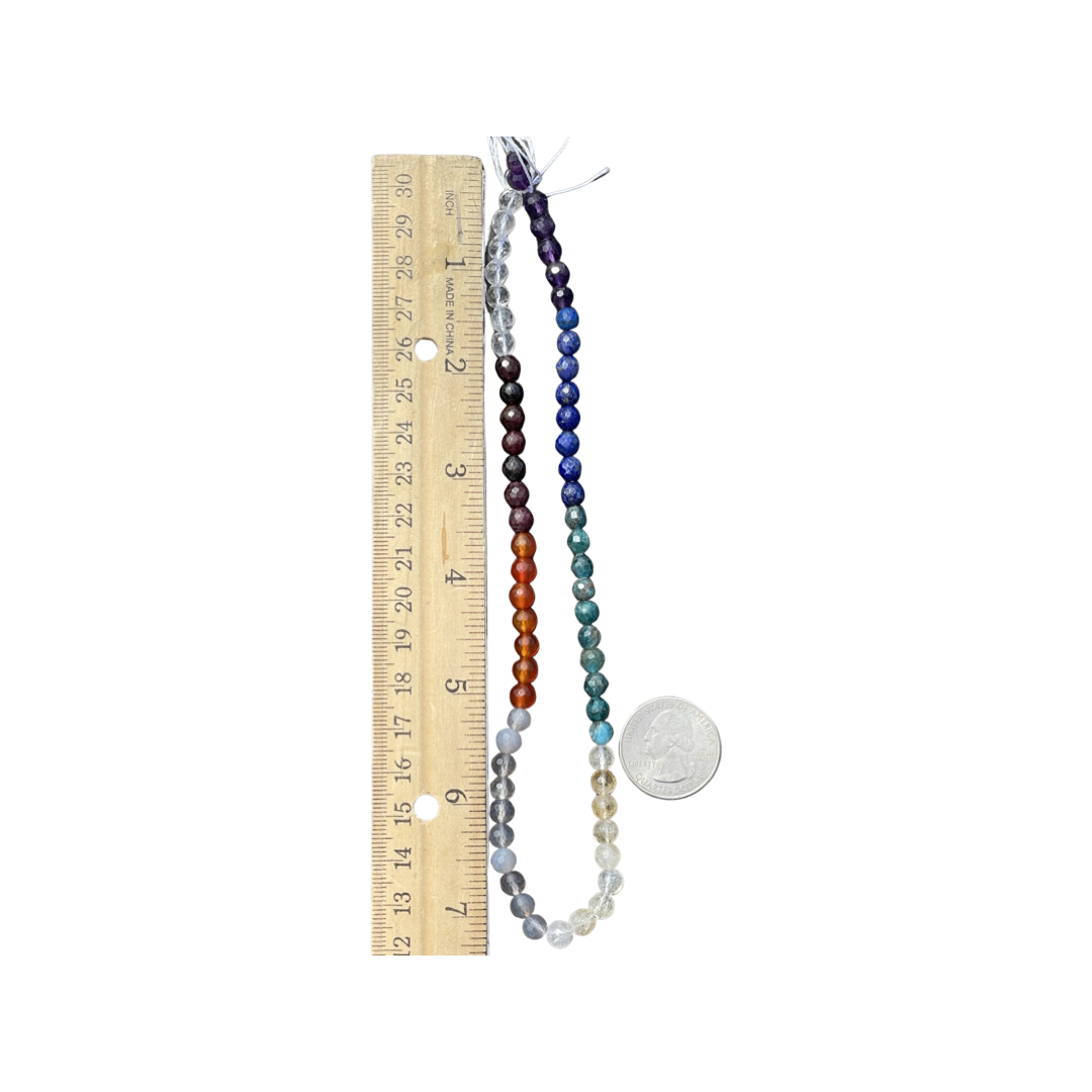 Mixed Gemstone Faceted 6mm  Round