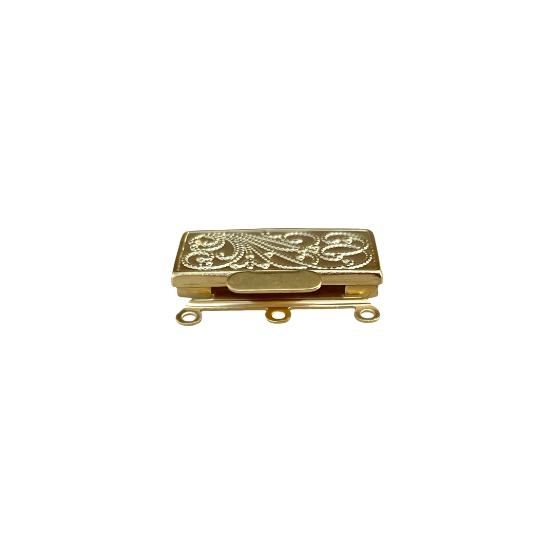 Three Strand Clasp Brass
