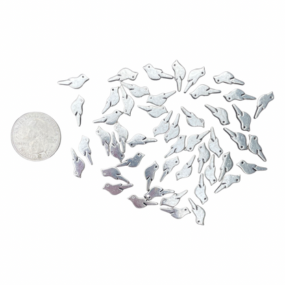 Pewter Bird Beads