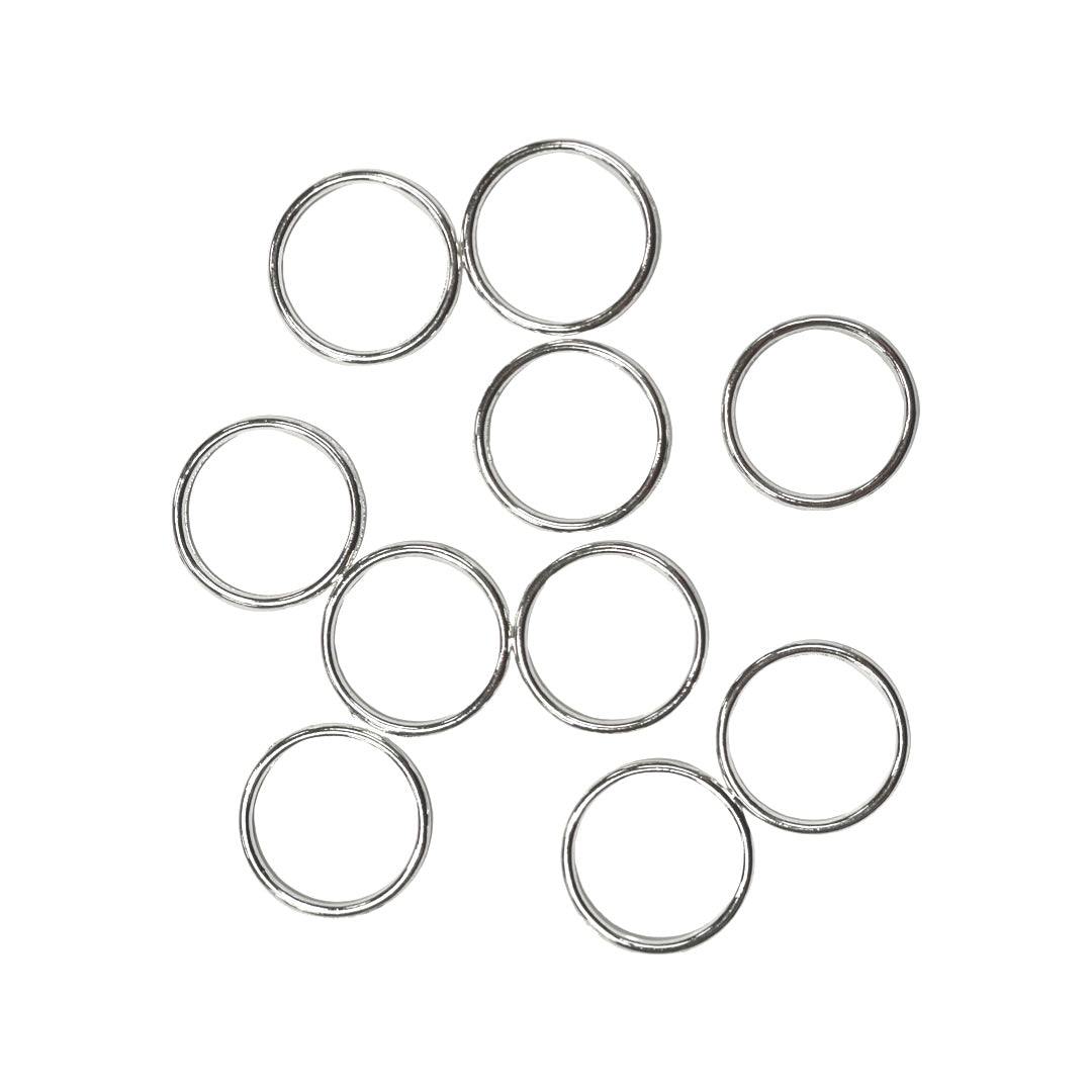 24mm Closed Silver Plated Jump Rings