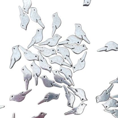 Pewter Bird Beads
