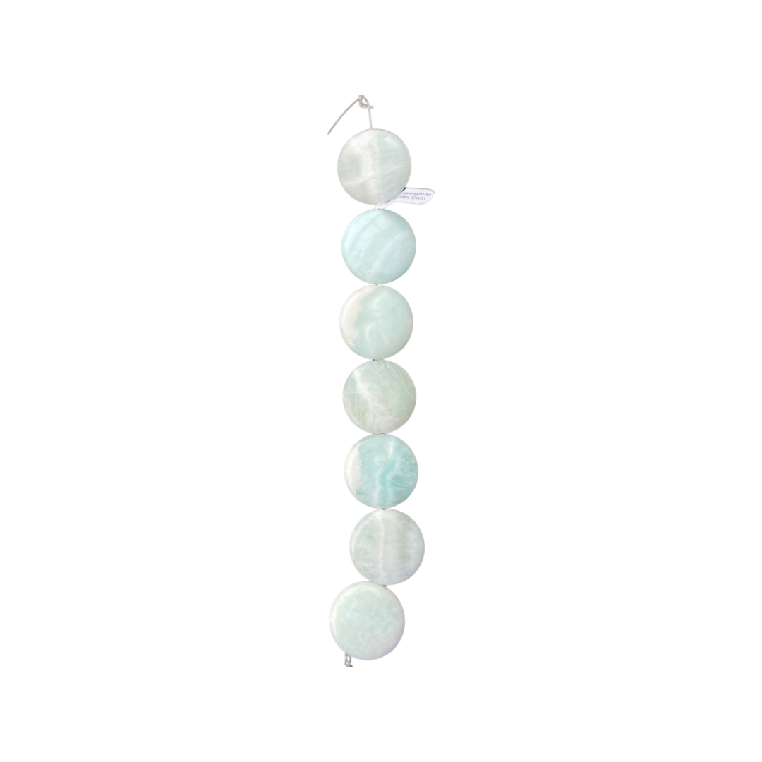 Hemimorphite 30mm Coin round