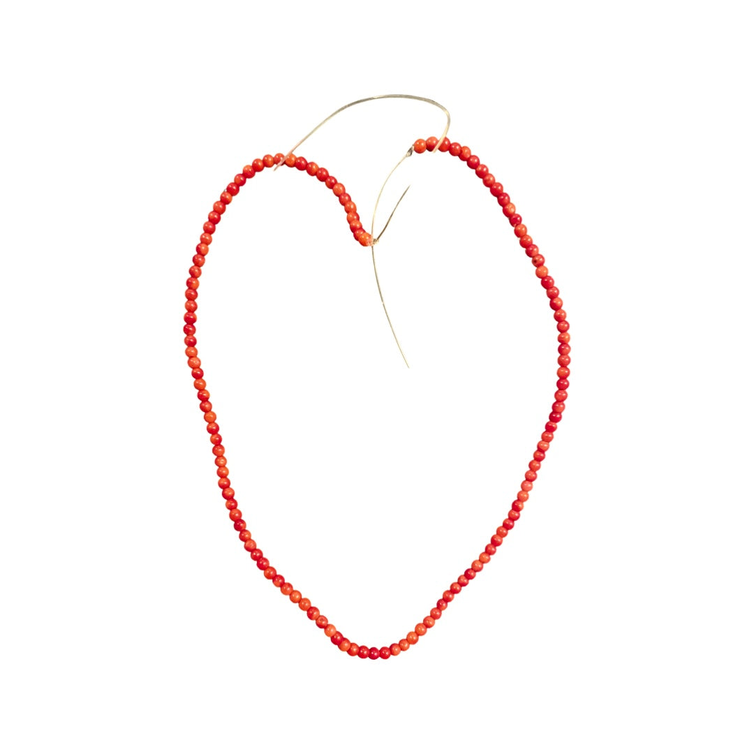 Coral -Dyed Beads 3mm Round