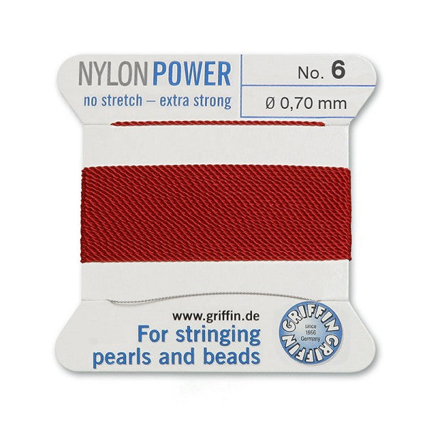 Griffin Nylon Power Cord Garnet